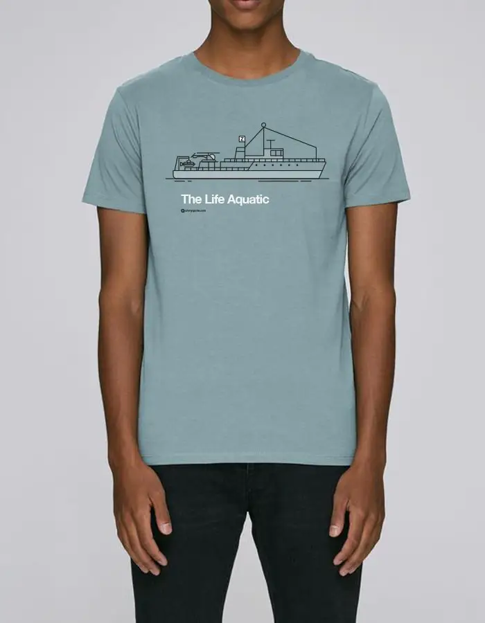 The Life Aquatic with Steve Zissou Wes Anderson Camiseta T Shirt Movie All sizes Tenenbaum Bill Murray