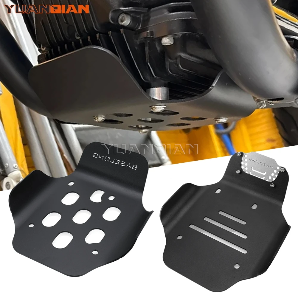 

Engine Skid Plate Guard For Moto Guzzi V9 Bobber / Roamer V7 Stone Special Custom Classic Stornello Milano Carbon Rough Trofeo