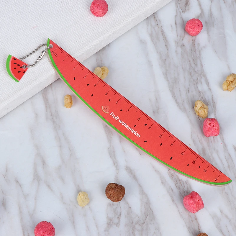 Plastic Rulers Straight Measurement Tool Cute Fruit Pattern School Materials