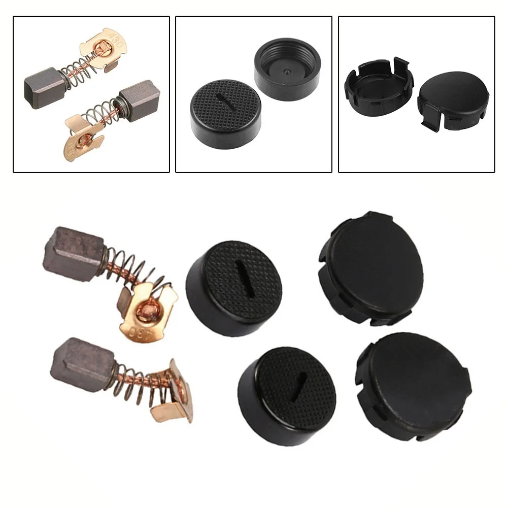 Spazzole di carbone Copertura e tappo Spazzole di carbone per CB430 BGA450 BGA452 DGA452 Attrezzature per officina meccanica Accessori per utensili elettrici