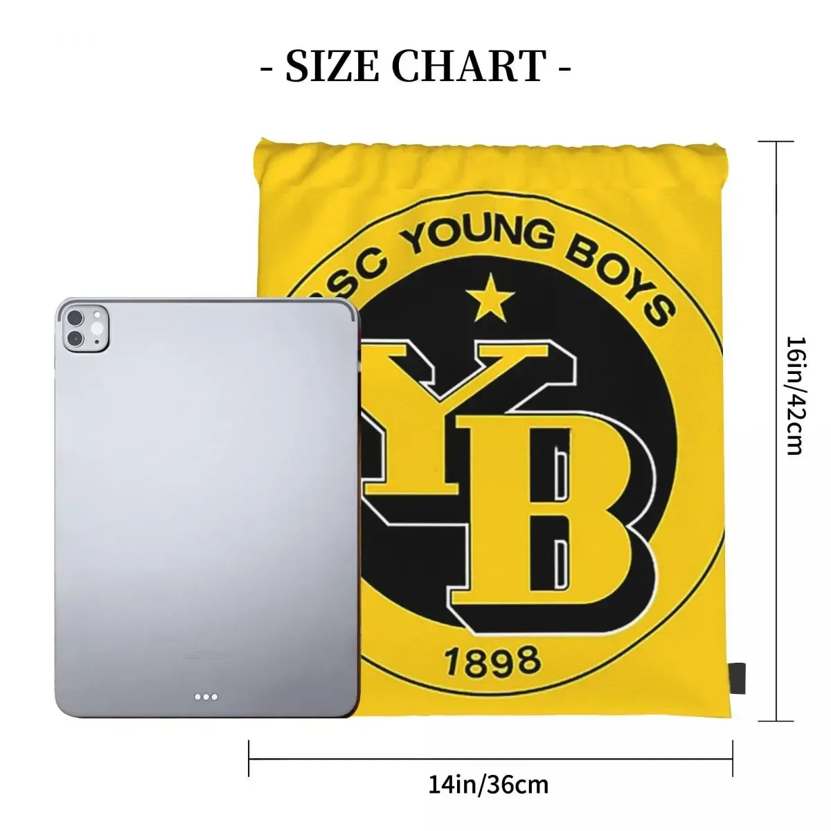 BSC Young Boys Swiss Football Sports Fans Bern Switzerland Backpacks Drawstring Bags Drawstring Bundle Pocket Sports Bag BookBag