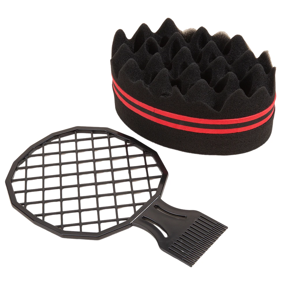 

Hair Curl Weave Dreads Sponge Brush Plastic Hair Curl Sponge Brush Magic Hair Sponge Curl Comb Hair Styling Supplies