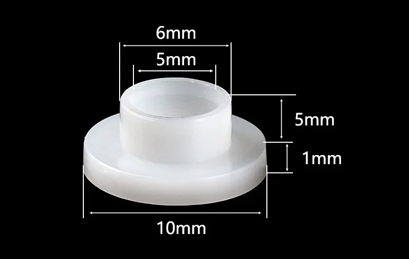 M2 M3 M4 M5 M6 M8-M16 T-förmige Nylon-Unterlegscheibe, Kunststoff-Abstandshalter, konkav, konvexe Schraube, Buchse, Hülse, Isolierung, Dichtung, Dichtungsring