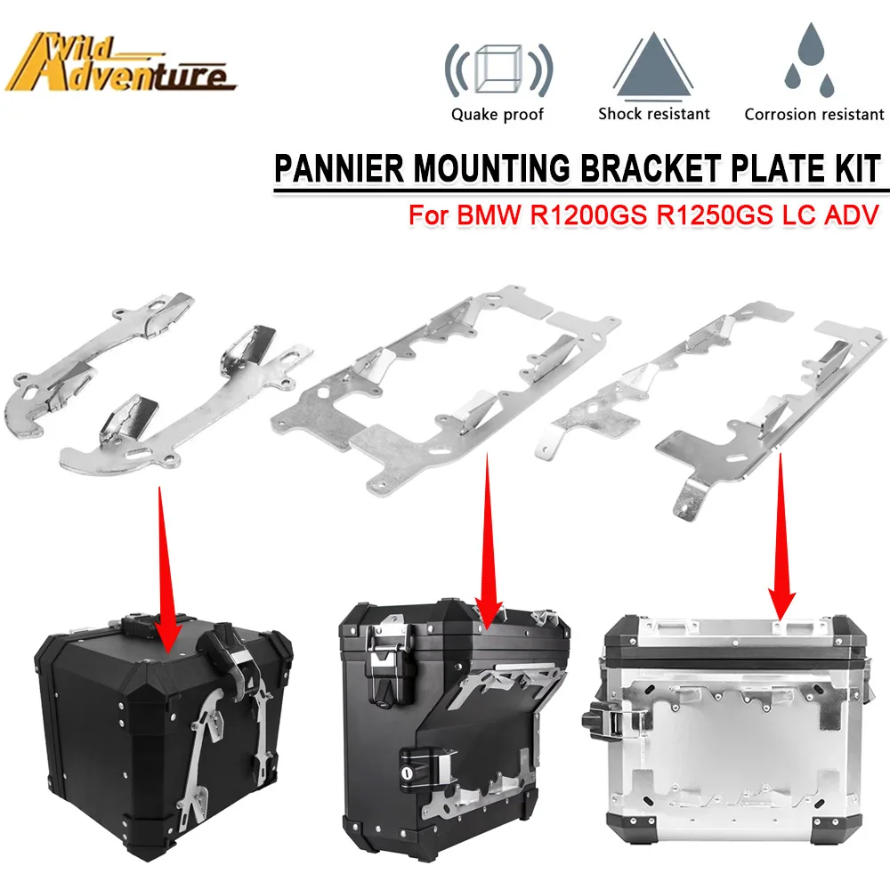 

R1200GS Motorcycle Saddlebag Side Bags Frame Top Case Pannier Mounting Plate Kit For BMW R1250GS ADV LC Adventure F750GS F850GS