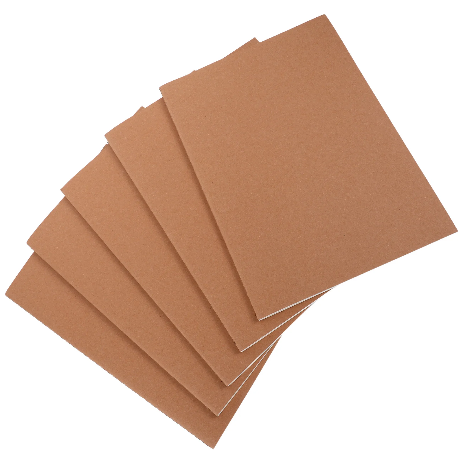 

5pcs A4 Blank Notebook Kraft Cover Unlined Paper 36 Sheets For Drawing Sketching Writing Journal Art School Travel Sketch Book