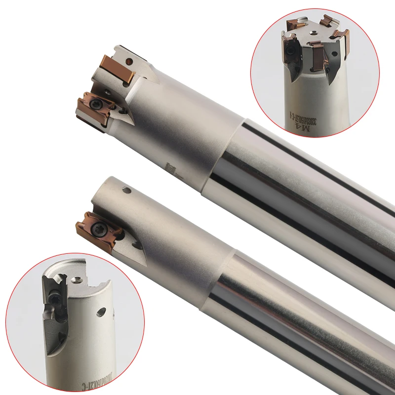 Tungsten Cobalt Alloy Double Sided Fast Feed Milling Cutter Tin Indexable Milling Cutter Bar Facing Cutter LN11 M4-C16-16-150
