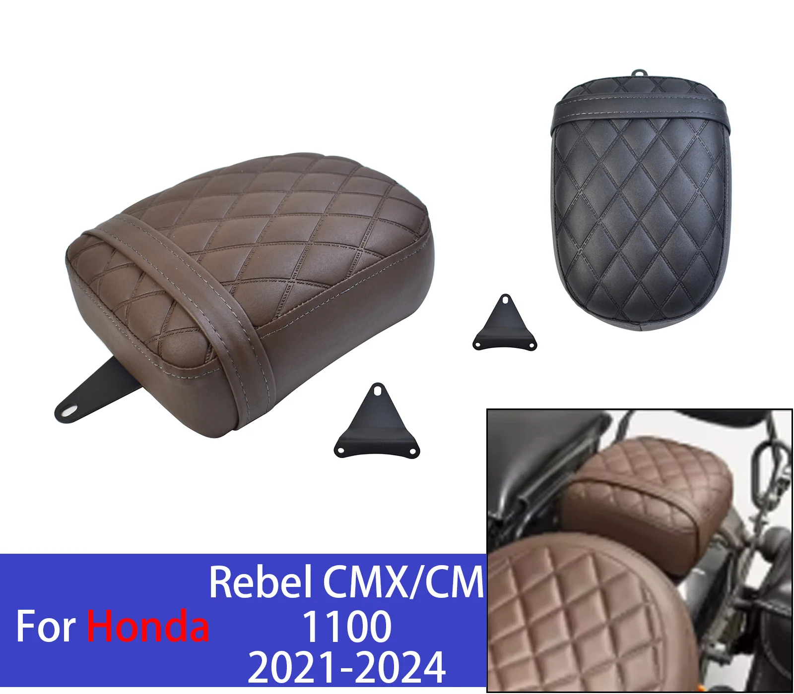 

CM1100 CMX1100 Rear Seat Cushion For Honda Rebel CMX CM 1100 2024 2023 2022 2021 Motorcycle Passenger Seat Pad Motor Accessories