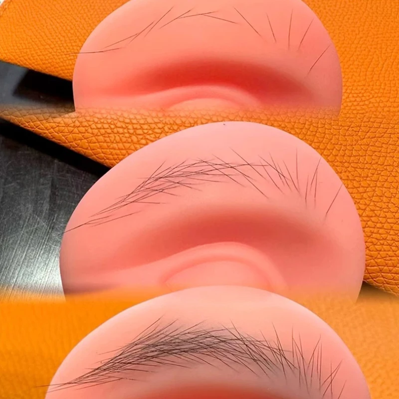 3 Pz/set Silicone Solido Microblading 5D Sopracciglio Pratica Del Tatuaggio Della Pelle Novice Bionico Sopracciglio Ciglia Trucco Degli Occhi Strumento di Bellezza