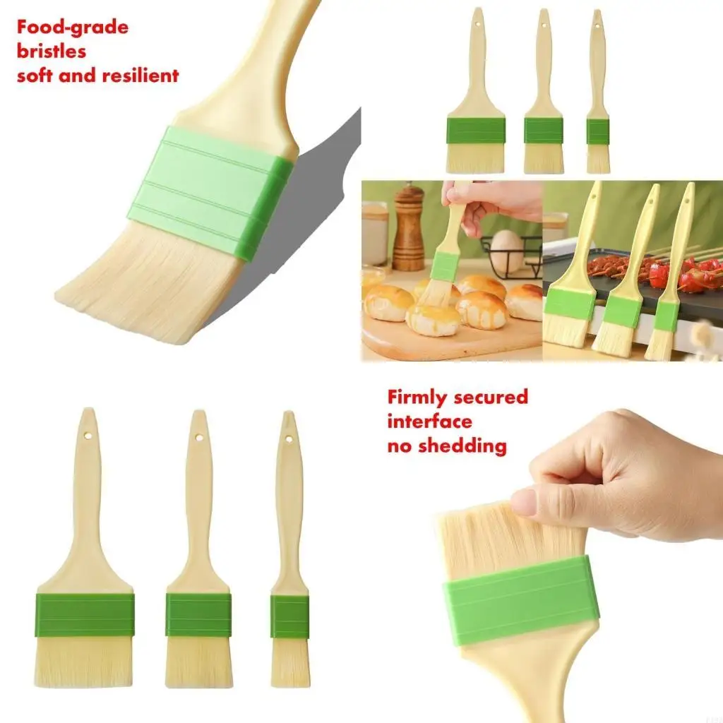 F19B Pastry Brush Long Lasting Oil Brush Suitable for Baking and Pastry Making