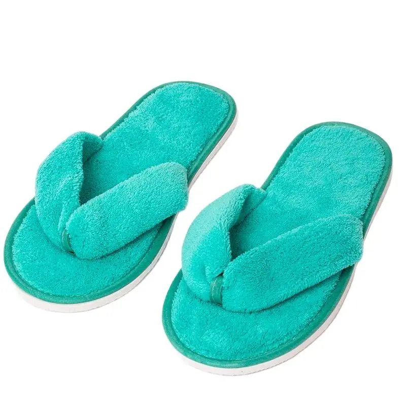 Winter Hotel Soft Slippers Men Women Travel Disposable Cotton Flip-Flops Home Hospitality Soft SPA Guest Slides Indoor House