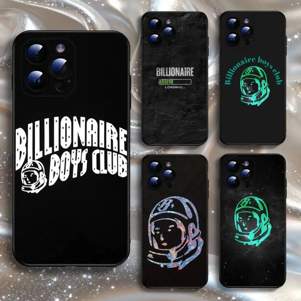 

B-Billionaire-B-Boys Club Phone Case For iPhone16,15,14,13,12,11 Plus,Pro Max,XS,X,XR,SE,Mini,8,7,Soft Silicone Black Cover