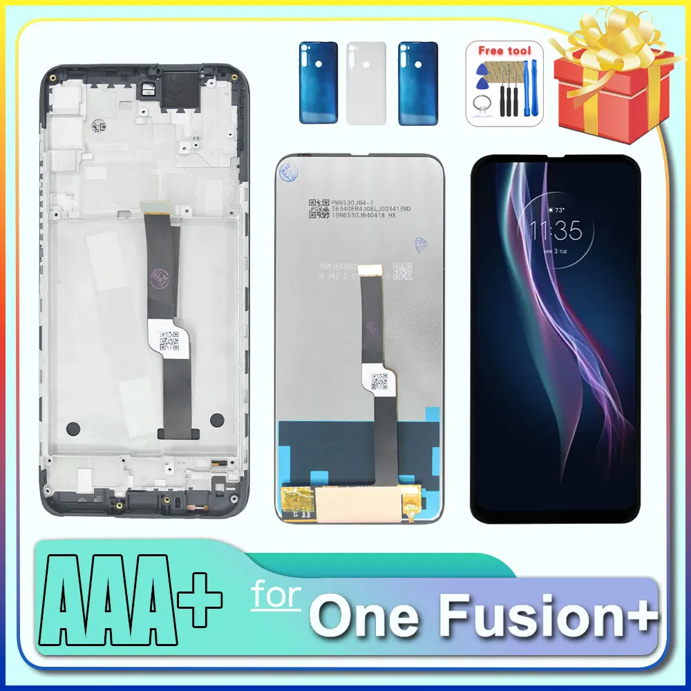 Pantalla LCD para Motorola Moto One Fusion Plus, Pantalla Táctil Digitalizadora de Repuesto para Moto One Fusion Plus XT2067 XT2073