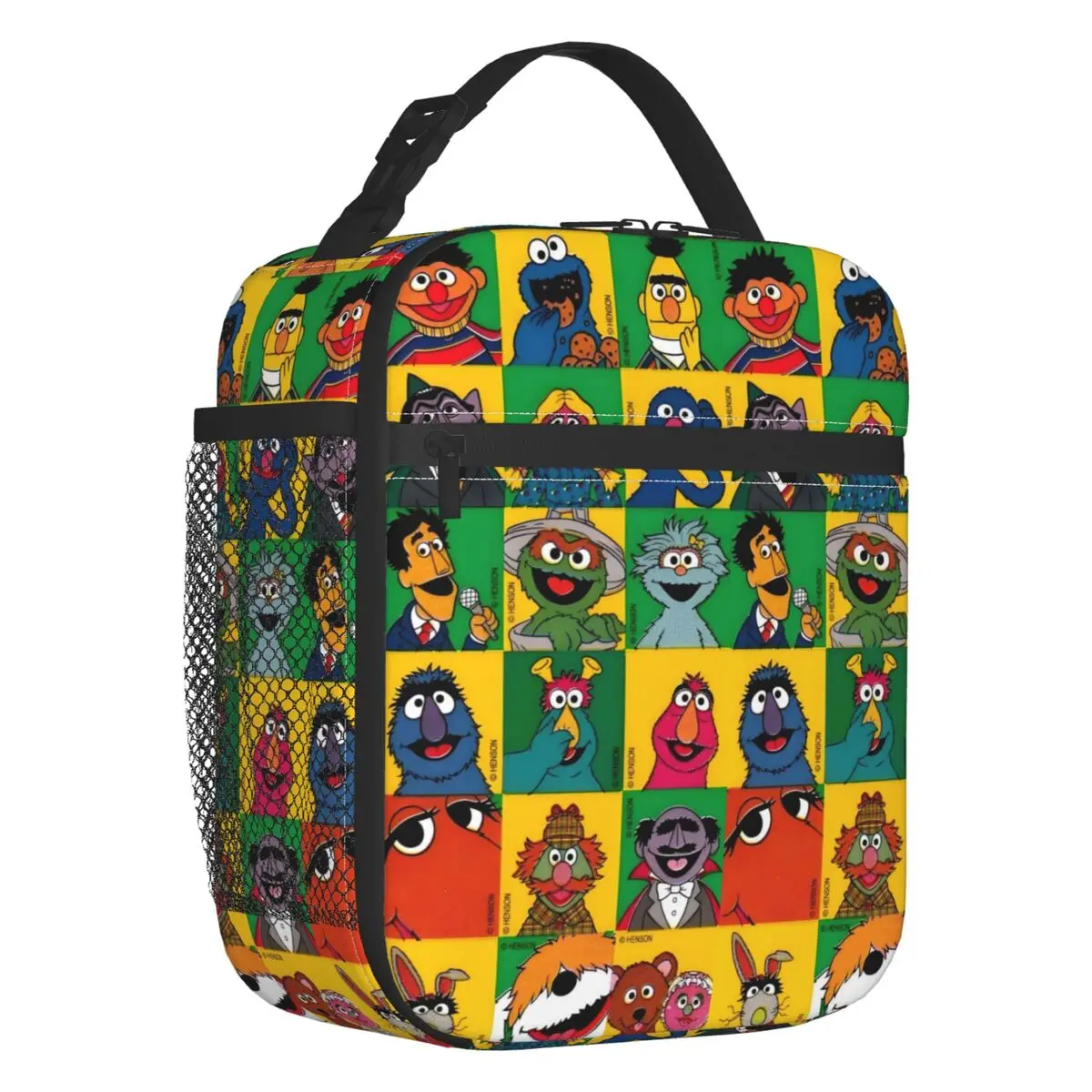 مخصص كوكي الوحش صناديق الغداء القابلة لإعادة الاستخدام النساء متعددة الوظائف الأطفال التلفزيون برودة الغذاء الحراري حقيبة معزولة للأطفال #1