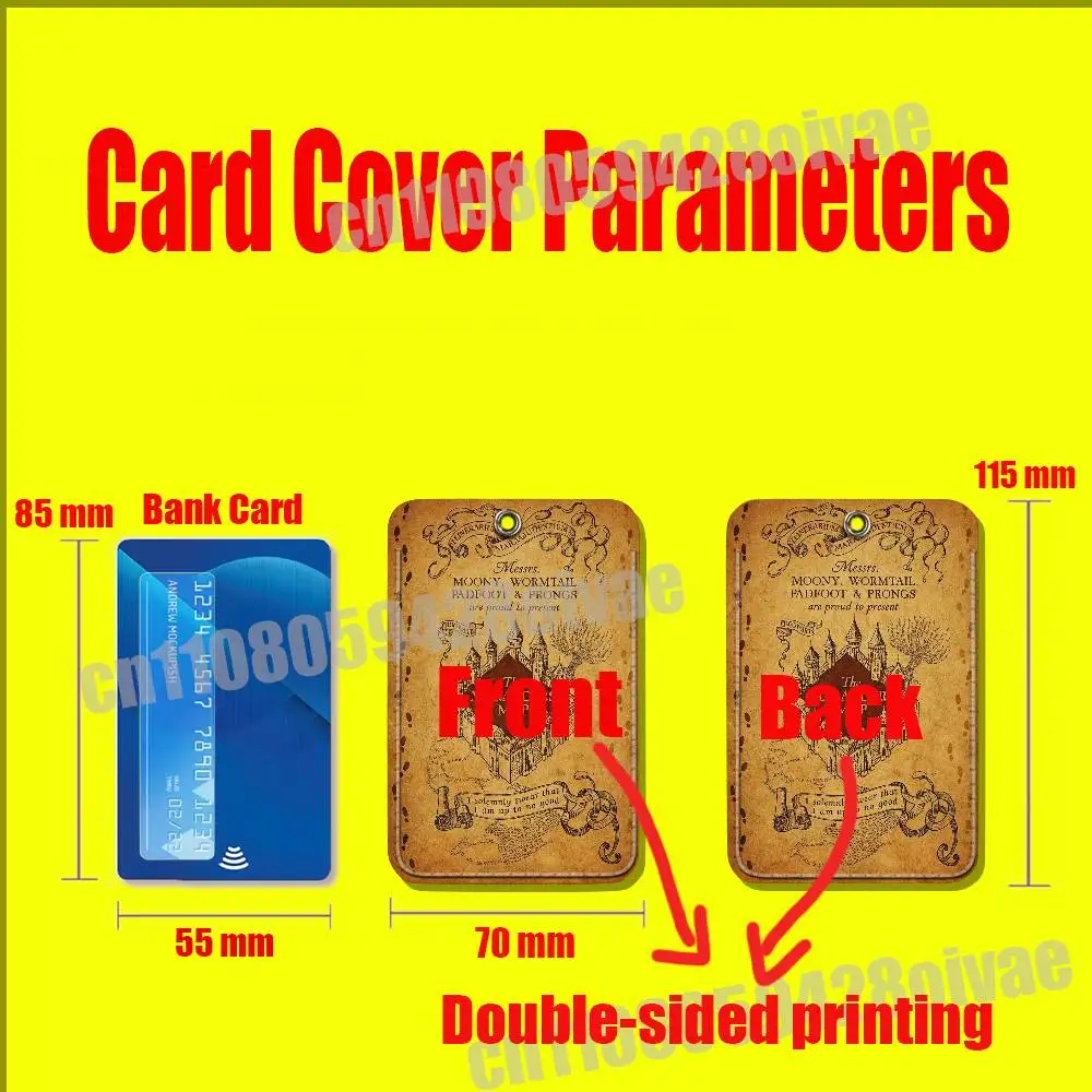 Billet la carte M-Marauders pour Clips d'identification, sac bancaire de crédit, porte-carte de repas de Bus, couverture de poche, décoration, porte-clés