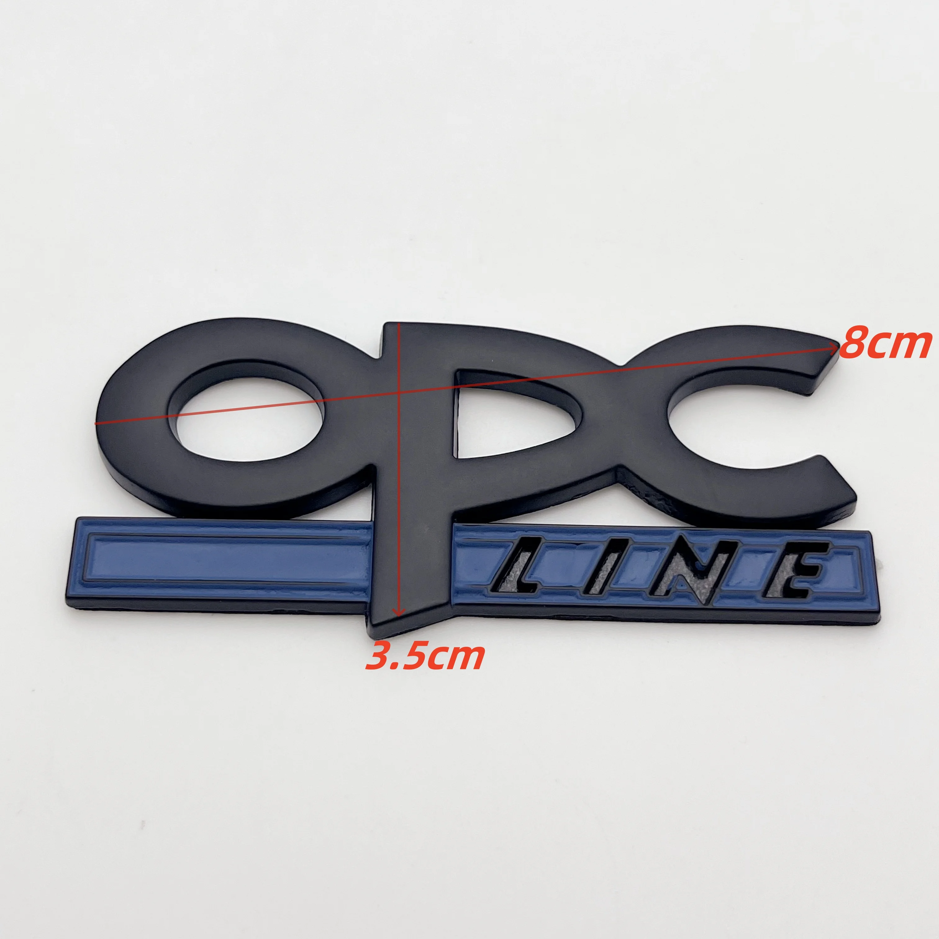 1pcs Metal Car Stickers OPC Line Letters Emblem Logo Car Front Grille Rear Trunk Badge Accessories For Opel Corsa Insignia Regal