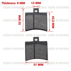 USER-X Universal Motorcycle Disc Brake Pad Brakes Front Rear Disc Brake Pads block Shoes For FA298 aprilia derbi keeway benelli