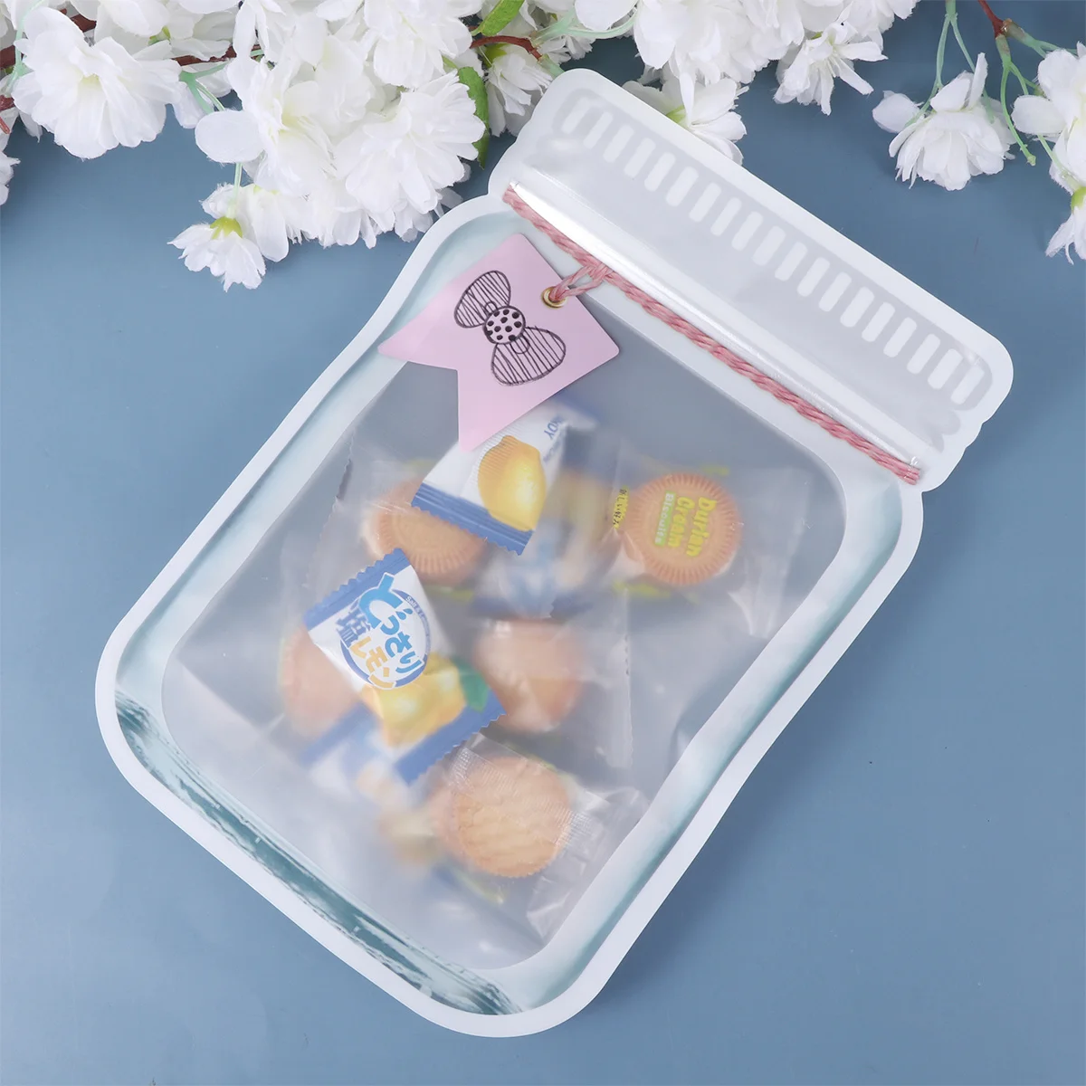 ถุงซีลรูปทรงต่างๆ 10 ชิ้น เกรดอาหาร ใช้ซ้ำได้ ถุงเก็บขนมแบบพกพา ตั้งได้ สำหรับใช้ในบ้าน