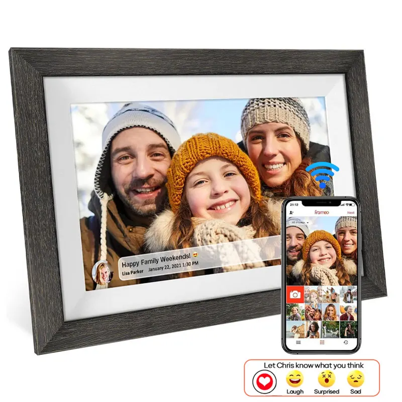 

15.6 Inch Digital Picture Frame 32GB WiFi Electronic Frame 1920 * 1080 IPS HD Cloud Smart Digital Photo Frame for Xmas Gift