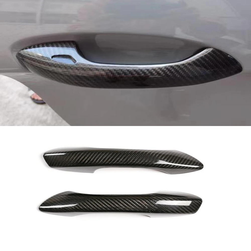 

Car Accessories Real Carbon Fiber Door Handle Cover Trim For Porsche 718 Boxster Cayman 2016-2021