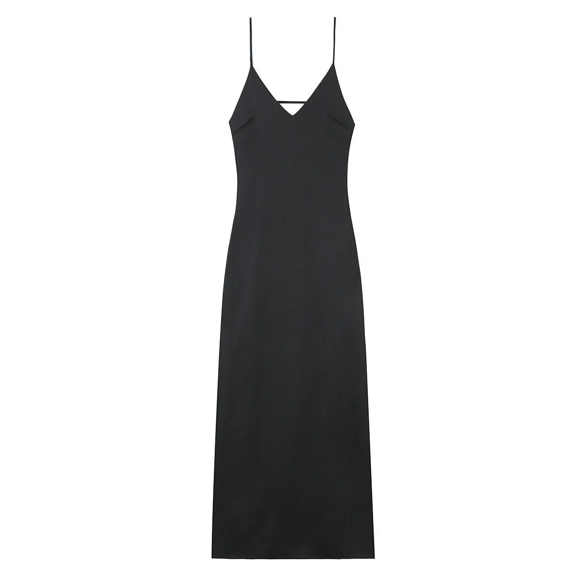 HH Zomer Strand Vakantie Midi Jurk Voor Vrouwen Trendy Solid Backless Mouwloos Slanke V-hals Terug Rits Party Sexy Sling Jurk
