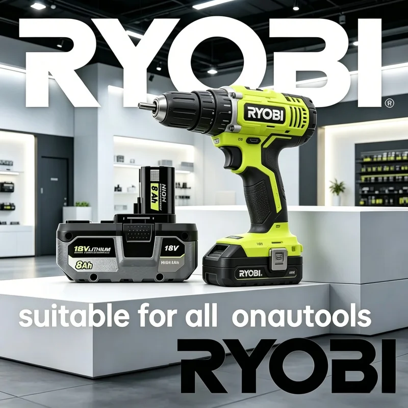 

Upgraded RYOBI ONE+ 18V 4.0/6.0/8.0Ah Lithium Battery, High Capacity for Long Runtime with All ONE+ Cordless Power Tools