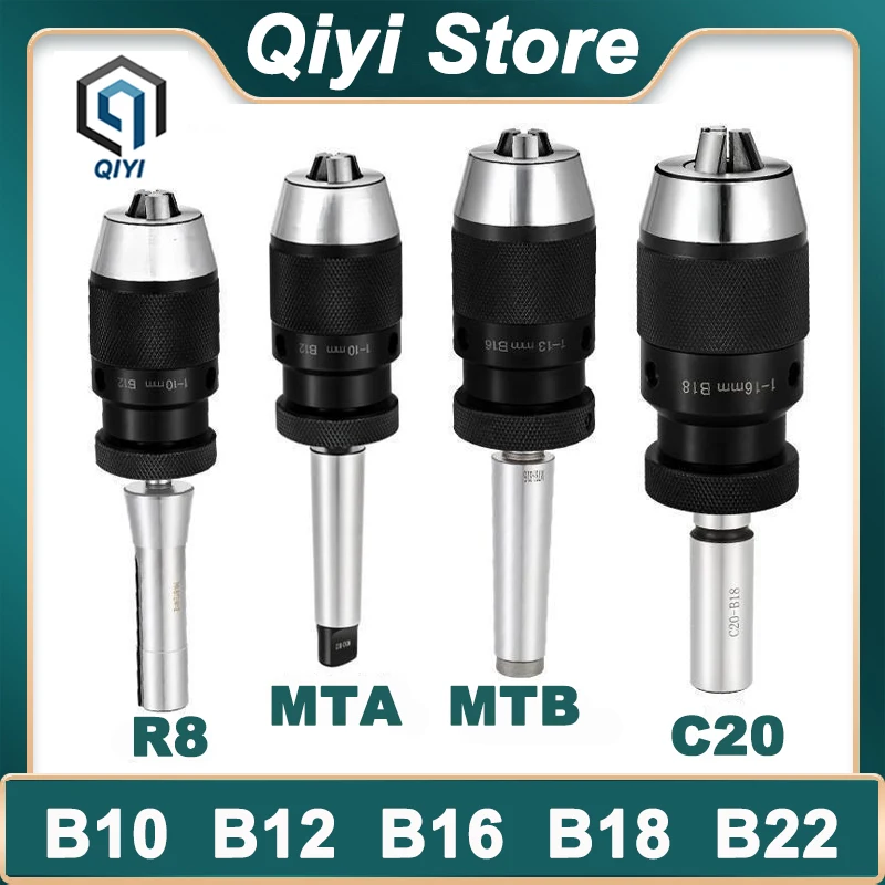 

B10 B12 B16 B18 B22 Self-tightening Drill Chuck MT1 MT2 MT3 MT4 MT5 R8 C10 C12 C16 C20 Rod Automatic machining Lathe tools