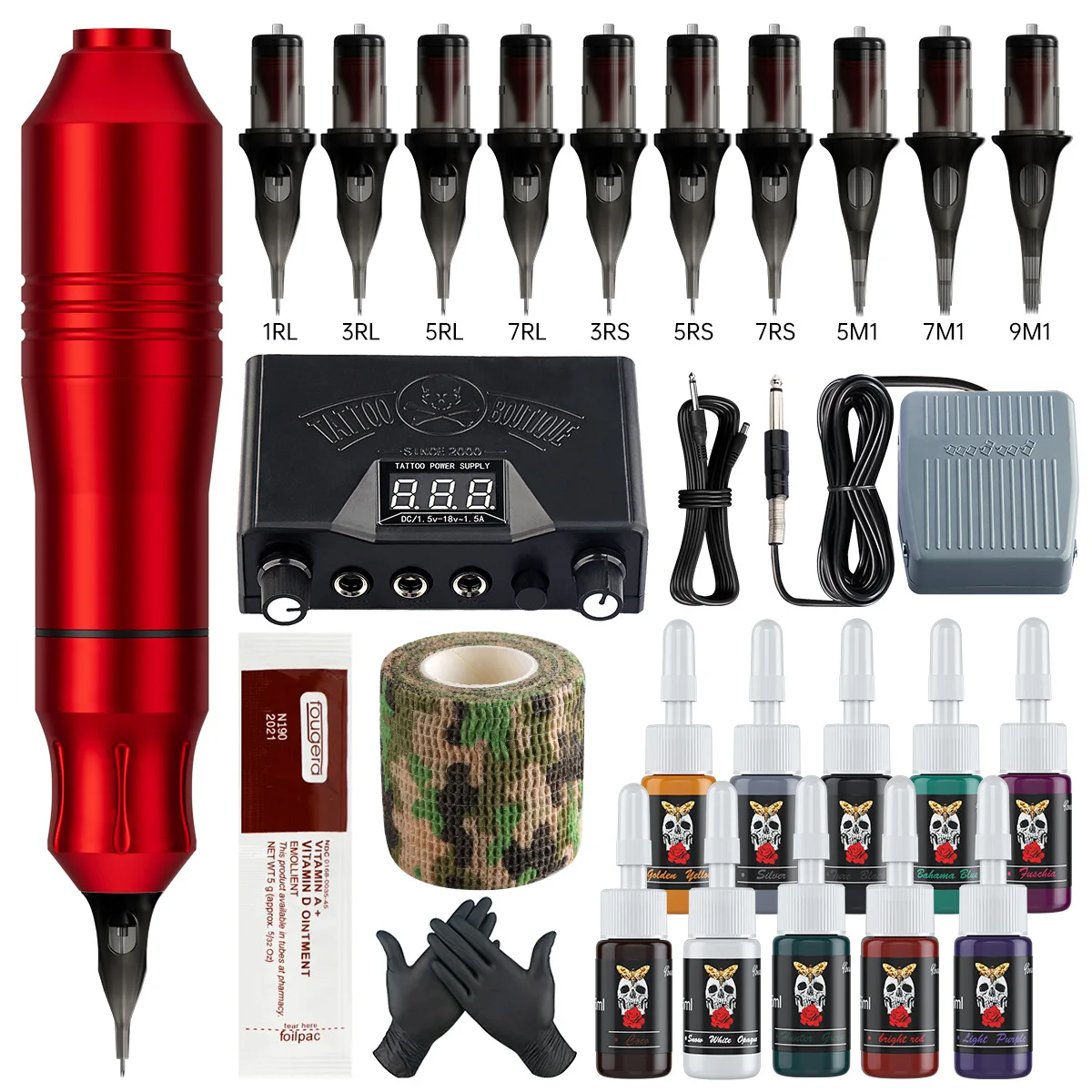 

Популярный набор для татуировки через границу, набор ручек для татуировки, набор мотор для татуировки в стиле ручки, универсальный набор тату-машин