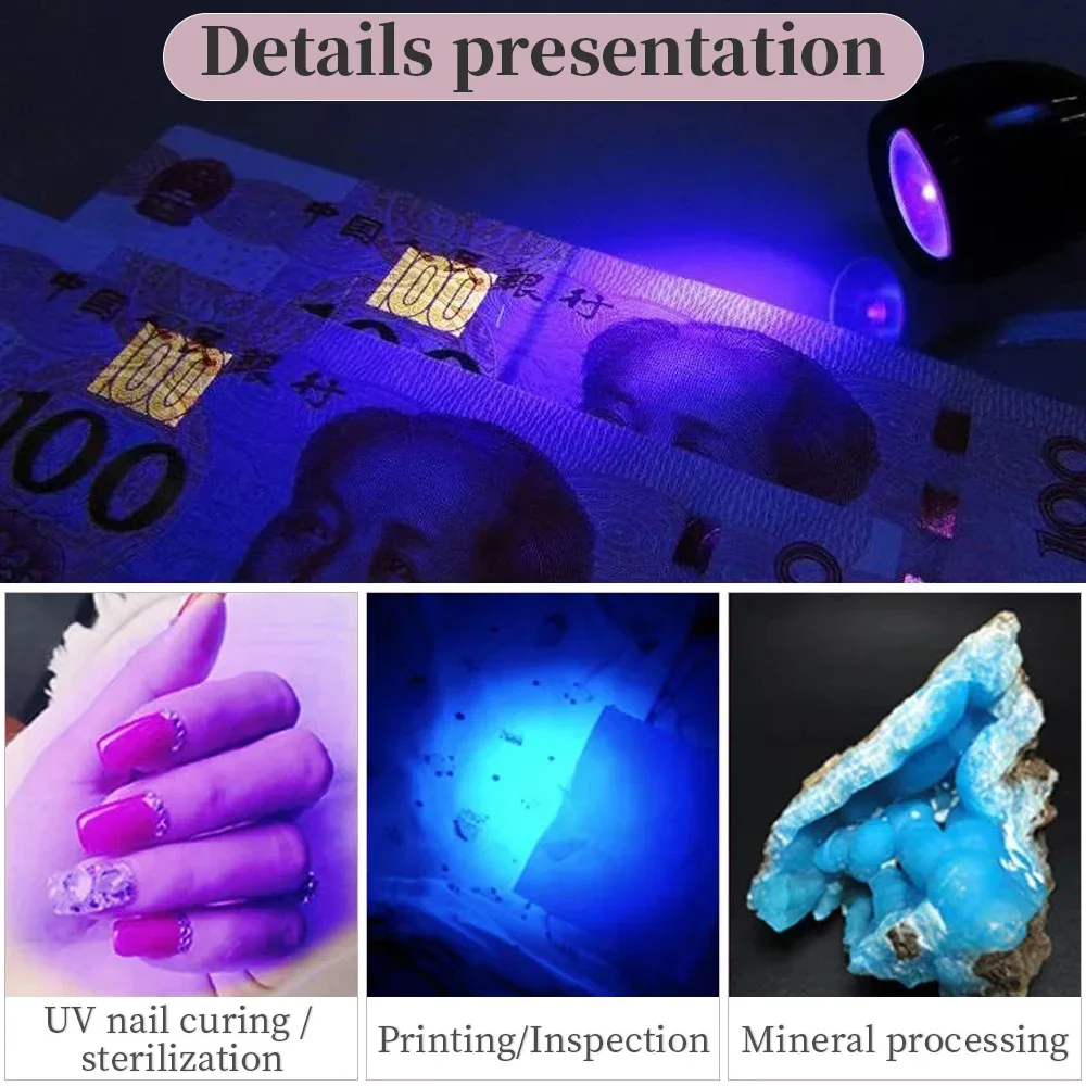 Uv Led Curing Ultraviolet Lights Lampe Uv Led Desk Lamp Mini Uv Gel Curing Light Nail Dryer for DIY Nail Art for Cash Medical