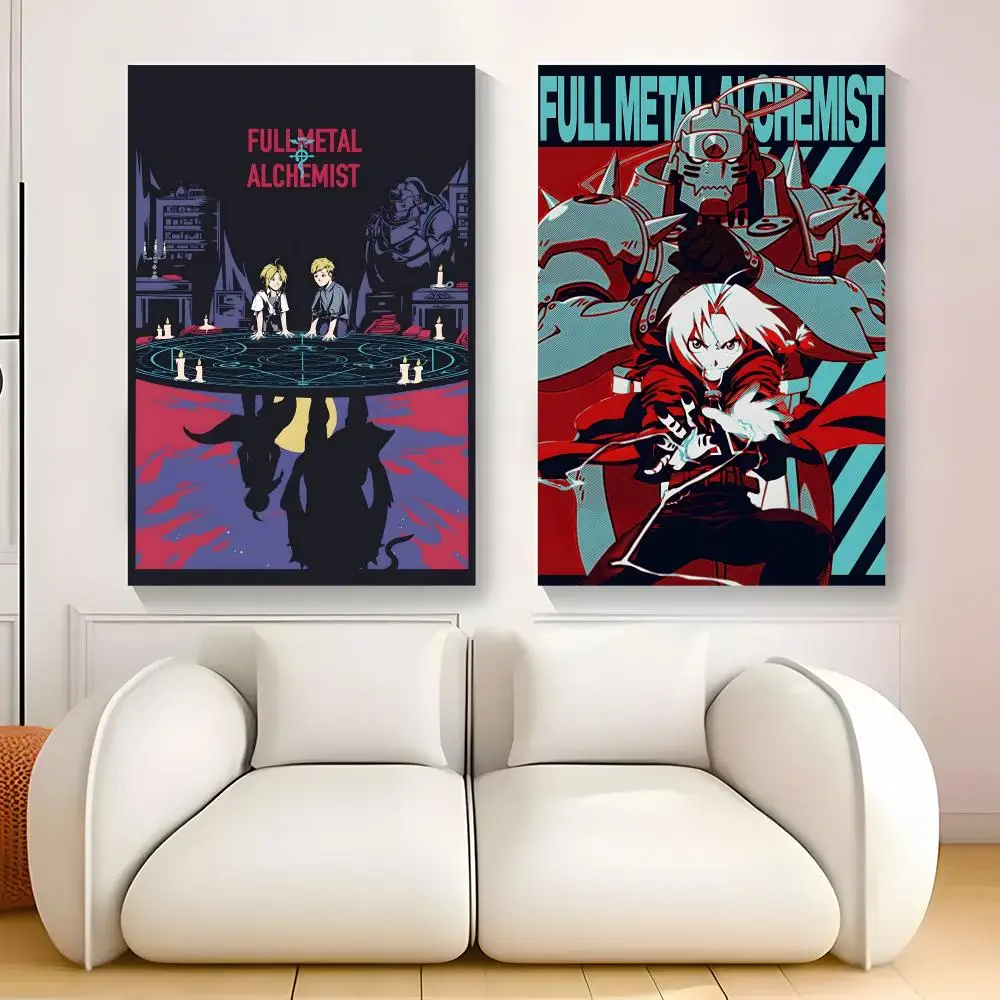 Cool Fullmetal Alchemist Painting Calligraphy Exhibition poster photo oil painting canvas synthetic fiber for living dining room