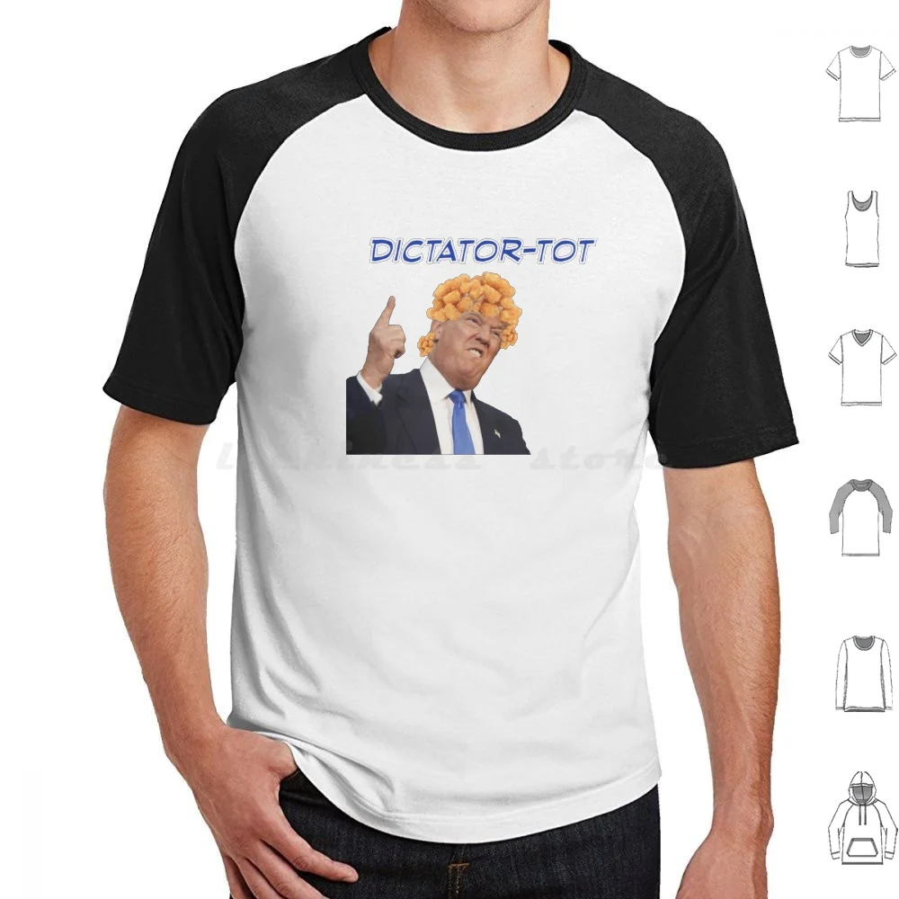 Tater Tot Trump T Shirt Big Size 100% Cotton Democrat Socialist Progressive Feminist Anti Republican Anti Trump Trump Usa