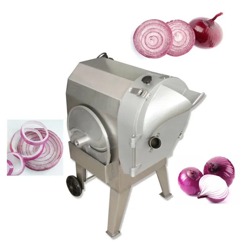 Electric Vegetable Cutting Machine Tomato Banana Slicer Fruit  Onion Potato Cube Cutter Slicing Shredding Dicing Machine