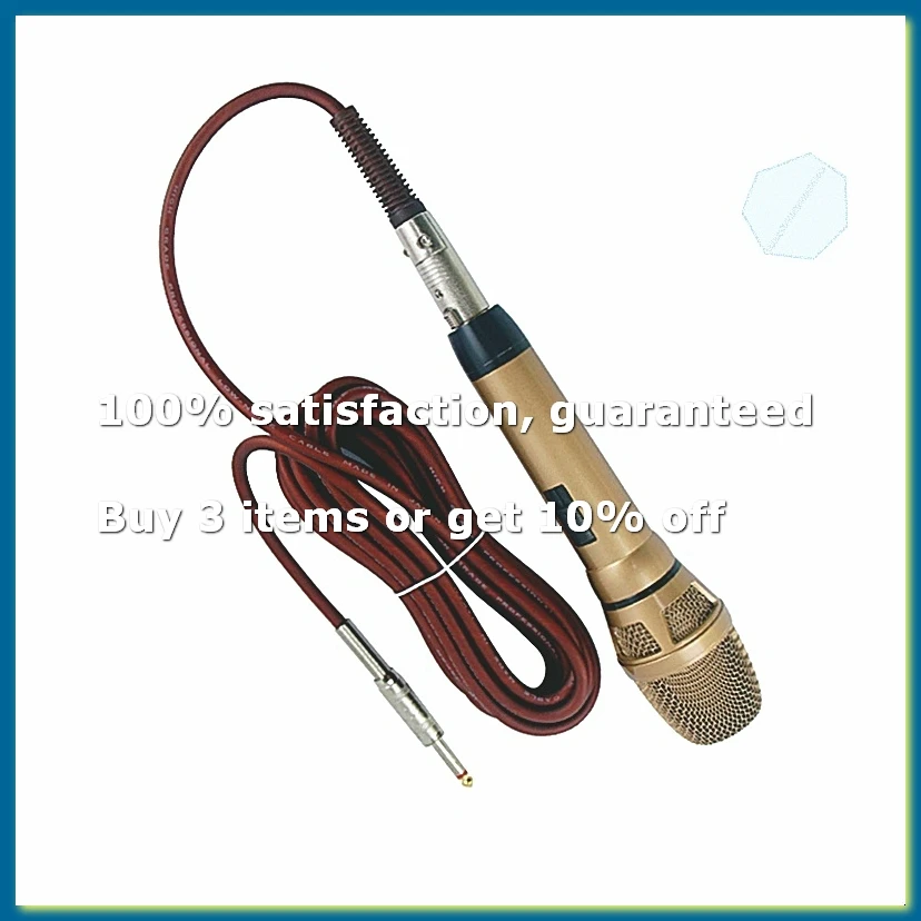 Professional Dynamic Handheld Microphone Wired Microphone Anti-Howling Dynamic Stereo Studio Mic-WDL