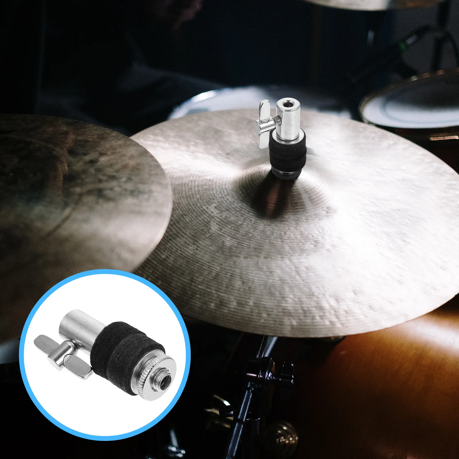 

High-Grade Hi-Hat Clutch 6mm Inner Hole Metal Drum Parts Durable Felt Protection Simple Application Hi-Hat Clutch