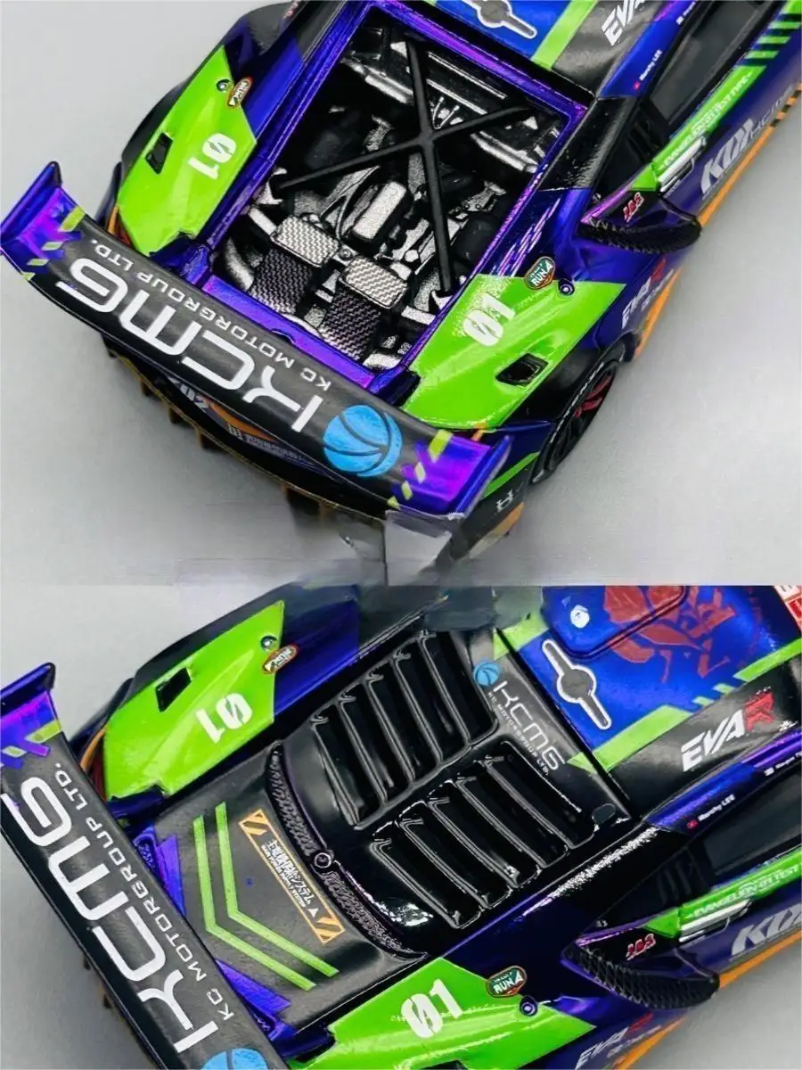 Poprece xcartoys 1/64 nsx gt3 eva rt typ-01 druckguss legierung auto modell spielzeug sammlung geschenk