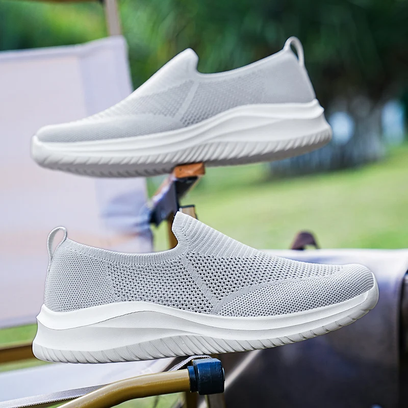Fashion Men Mesh Breathable Casual Shoes Mens Sneakers Walking Running Shoes Comfort Outdoor Lightweight Sports Shoes for Tenis