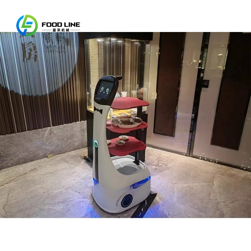 Customized Autonomous Obstacle Avoidance Robot Waiter for Sale / Food Delivery Robot / Serving Robot Restaurant