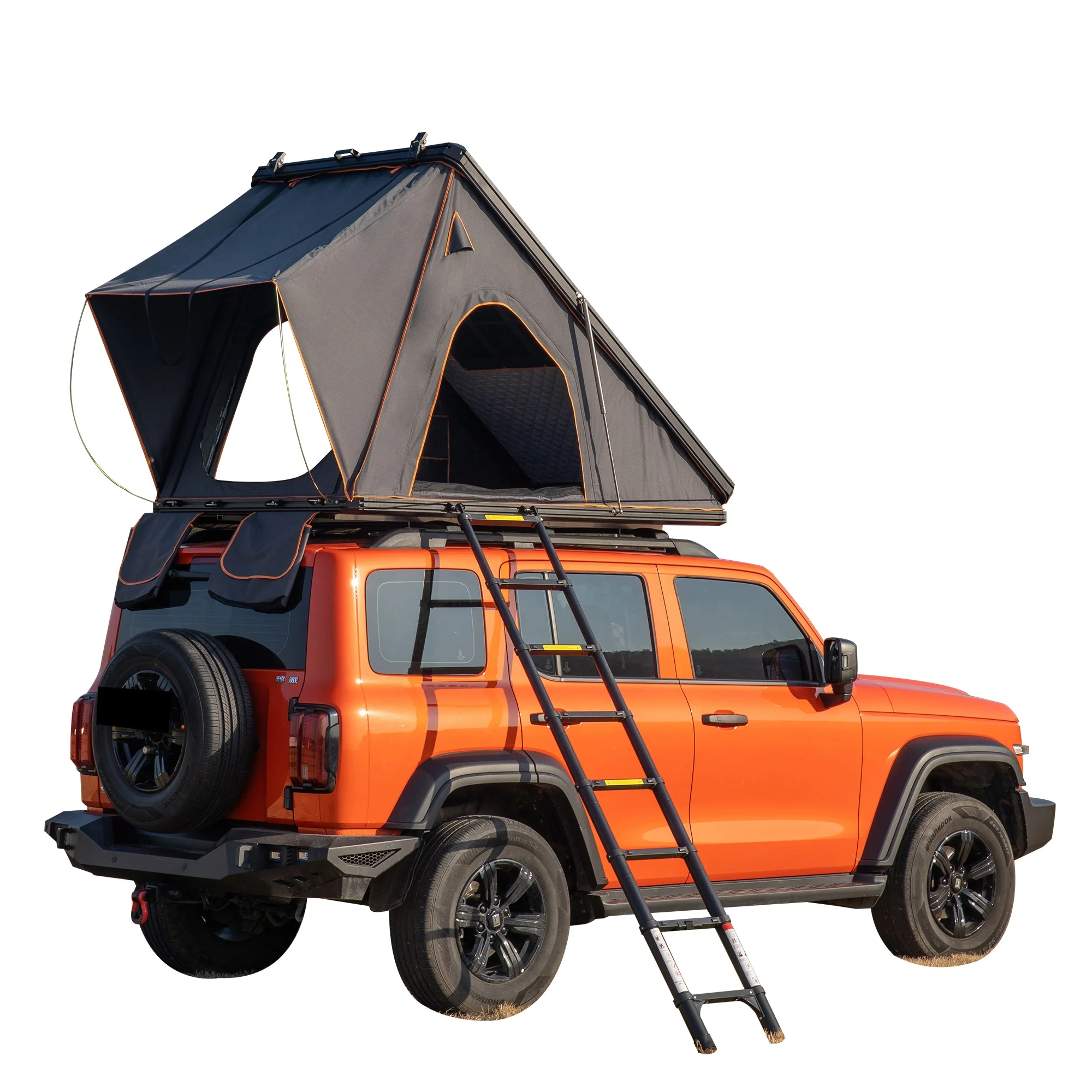 Large size outdoor car camping aluminum roof tent hard shell