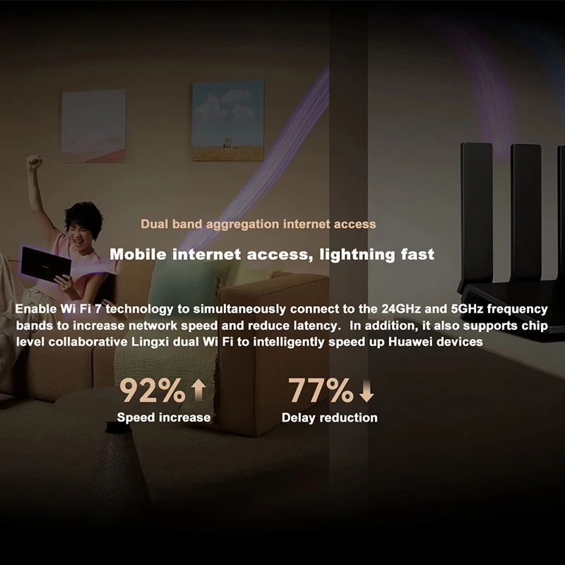 Huawei-enrutador inalámbrico BE3 Pro Original, amplificador de señal WiFi 7, 3600Mbps, 2,4 GHz, 5GHz, extensor de rango WiFi para el hogar y la