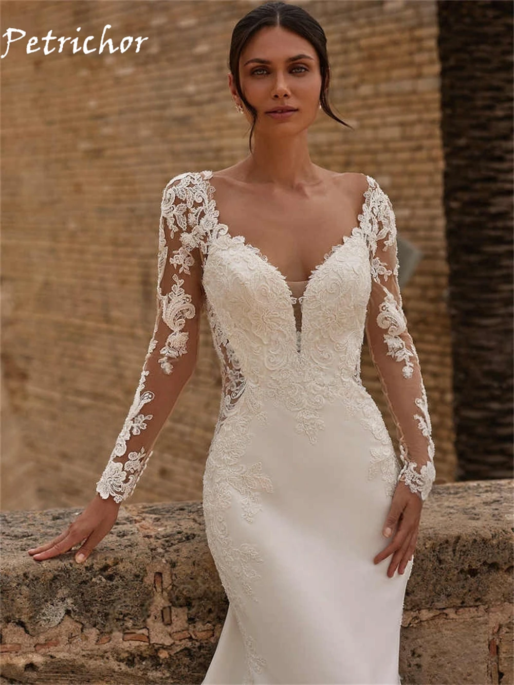 فساتين زفاف كلاسيكية حديثة رائعة ساحرة رومانسية على شكل قلب مزينة بوق لحفلات الزفاف مناسبة مخصصة