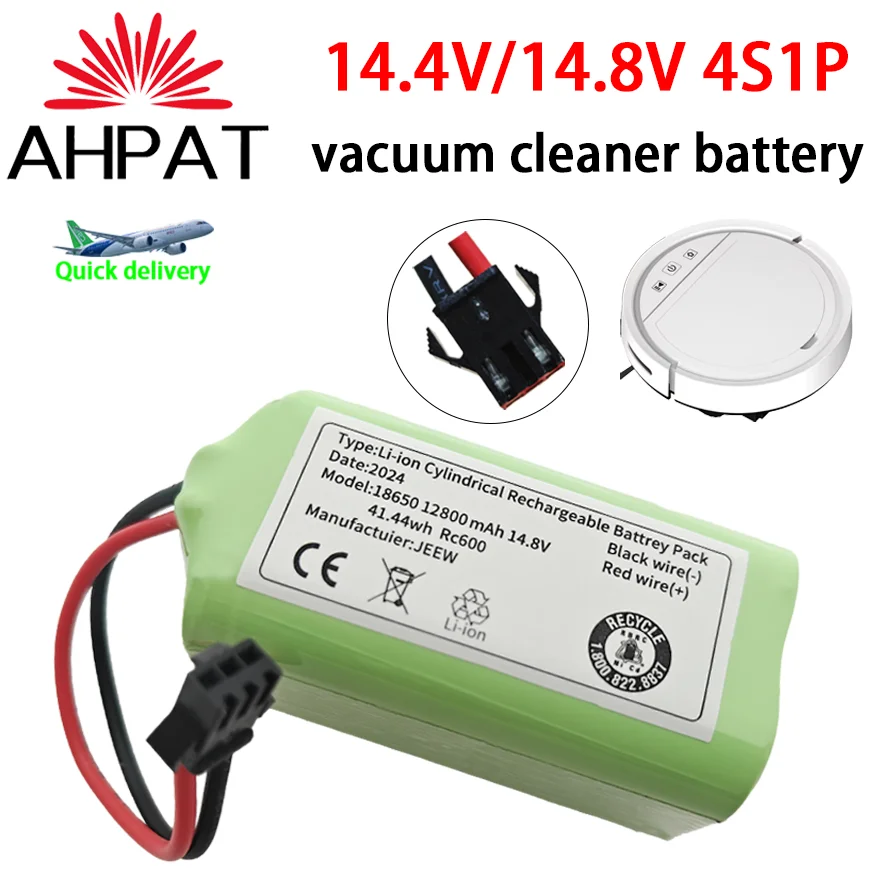 Аккумулятор 14,4 В, 12800 мАч для eufy RoboVac 15C 15T 25C 30 30C 35C MAX G10 G15 G20 G30, аксессуары для гибридного робота-пылесоса Edge Аккумулятор 14,4 В, 12800 мАч для eufy RoboVac 15C 15T 25C 30 30C 35C MAX G10 G15 G20 G30, аксессуары для гибридного робота-пылесоса Edge