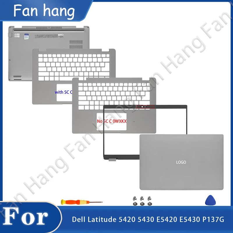 New For Dell Latitude 5420 5430 E5420 E5430 P137G Laptop LCD Back Cover Top Rear Lid Front Bezel Palmrest Bottom Replacement