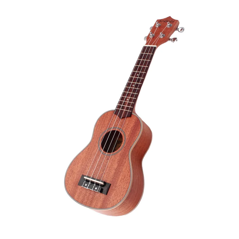 Andoer 21-inch Ukulele Acoustic Ukulele Mahogany Aquila Strings Rosewood Fretboard and Bridge Ukulele for Beginner Students