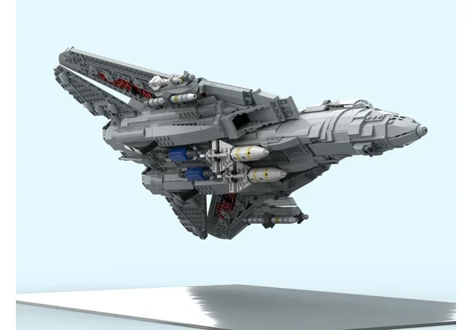 Military Series Moc Building Blocks F 14D Super Tomcat Model Technology Aircraft Bricks DIY Assembly Fighter Toy For