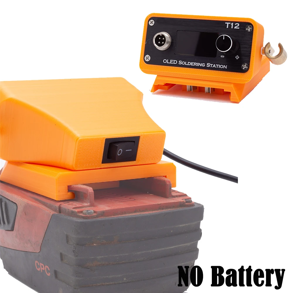 

Cordless Electric OLED T12 Digital Soldering Iron Station For HILTI B22V 22V Lithium Battery Welding DIY Repair(NO Battery )