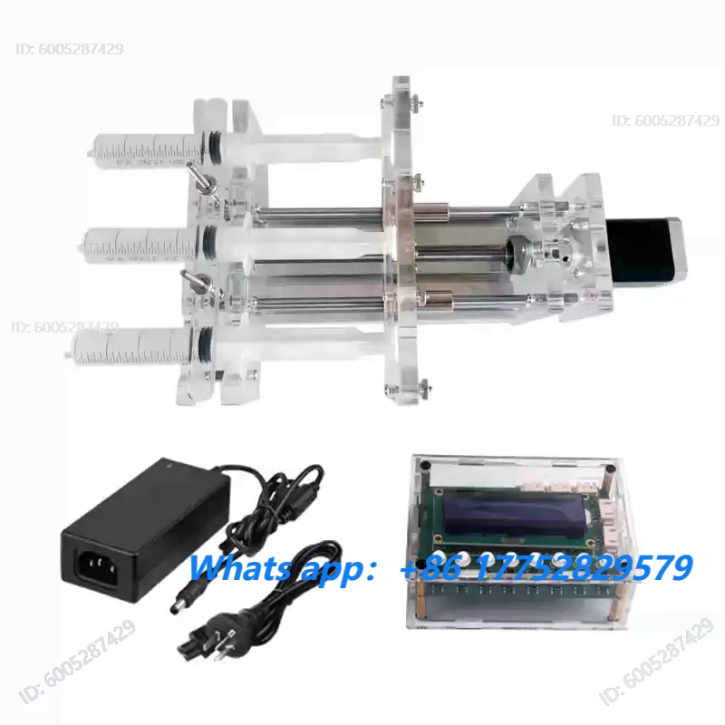 Three-channel syringe pump flow control speed, laboratory micro pump, liquid dispensing machine, automatic  drip pump