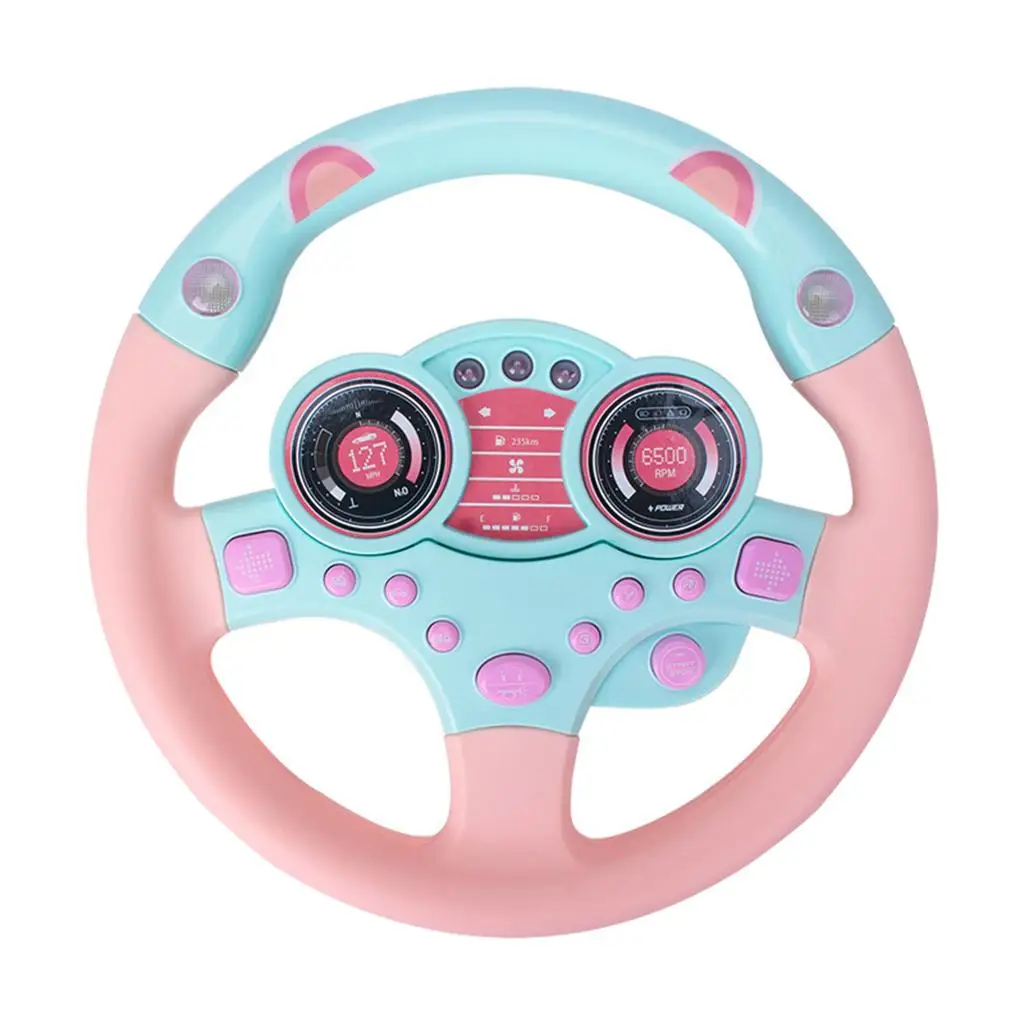 Baby Musical Simulation Steering Wheel Developing Educational Toys for Children Birthday