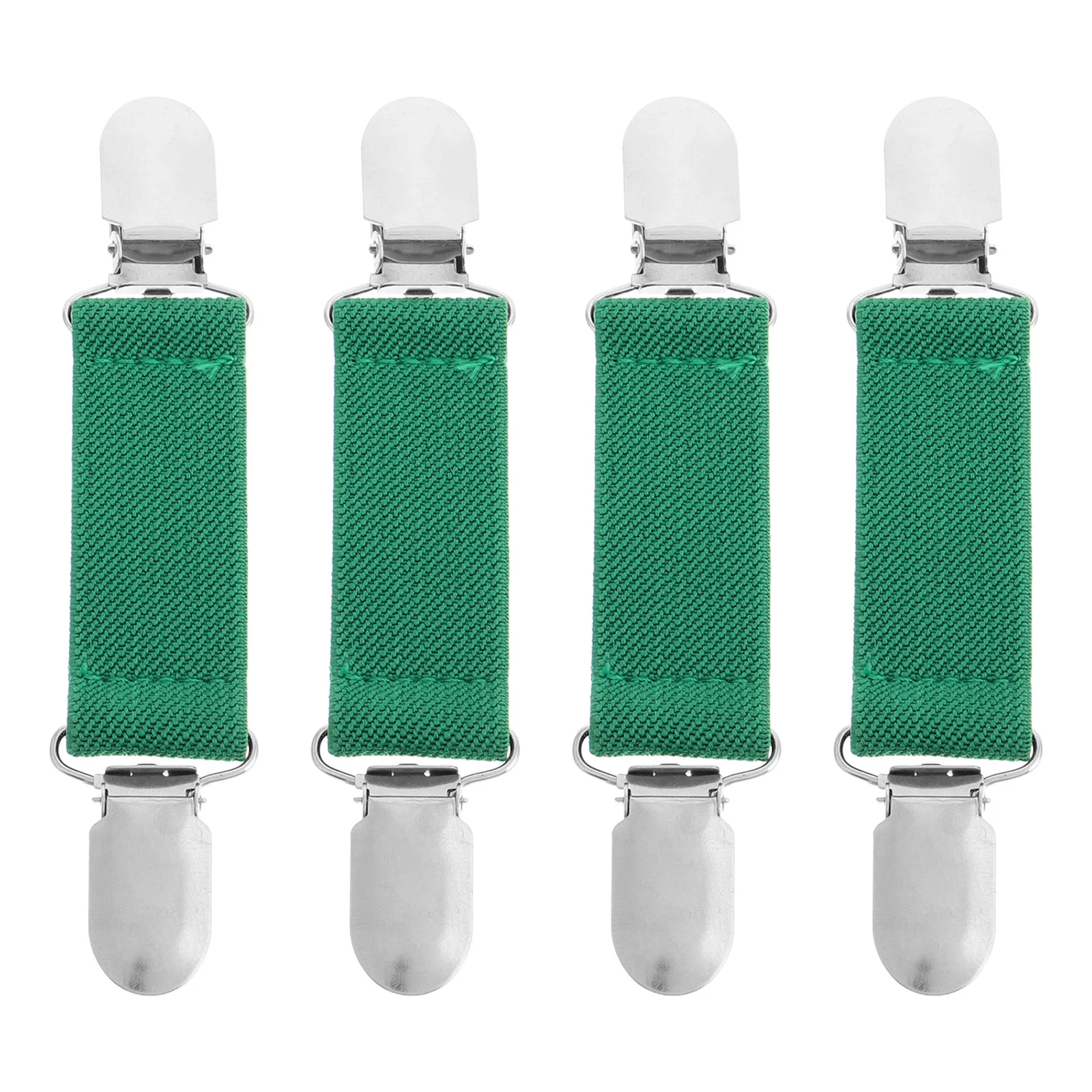 

4 Pcs Trouser Leg Clip Cinch for Dress Elastic Belt Sweater Sports Jeans Polyester Pants Waist Back