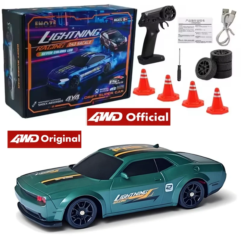 1/64 2.4G Hoge snelheid Drift Rc Auto 4WD Afstandsbediening Auto Vierwielaandrijving Radiogestuurde Mini RTR Racing model Jongen Speelgoed Gift