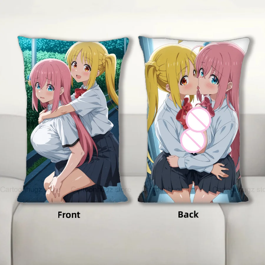 

Dakimakura Anime Hitori Gotoh x Nijika Pillow Cover Sofa Cushion Double-side Print Throw Pillow Case 40X60cm