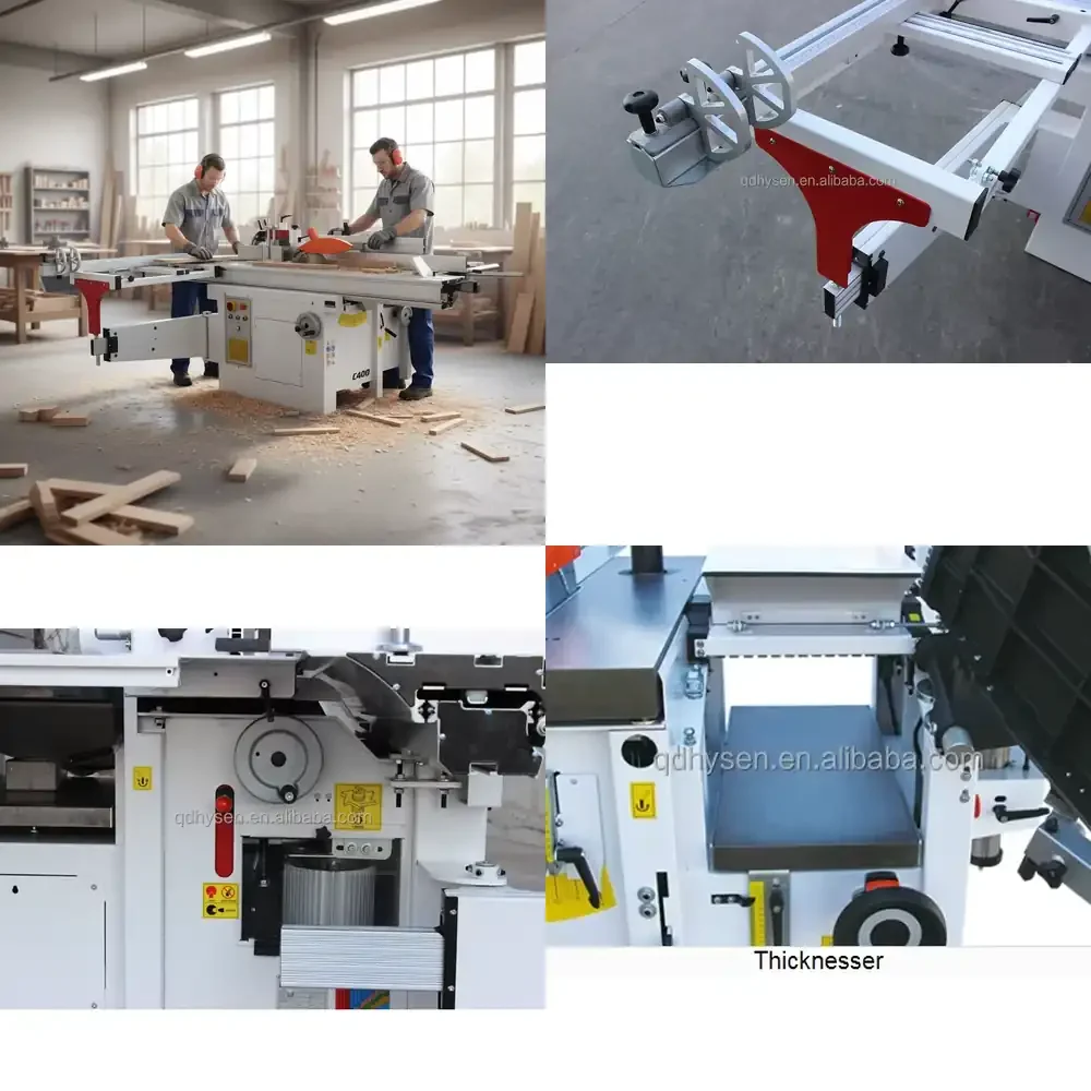 C400 Sicar in 1 Woodworking Combined Machine Planer Thicknesser Motiser Solid Wood and Panel Processing